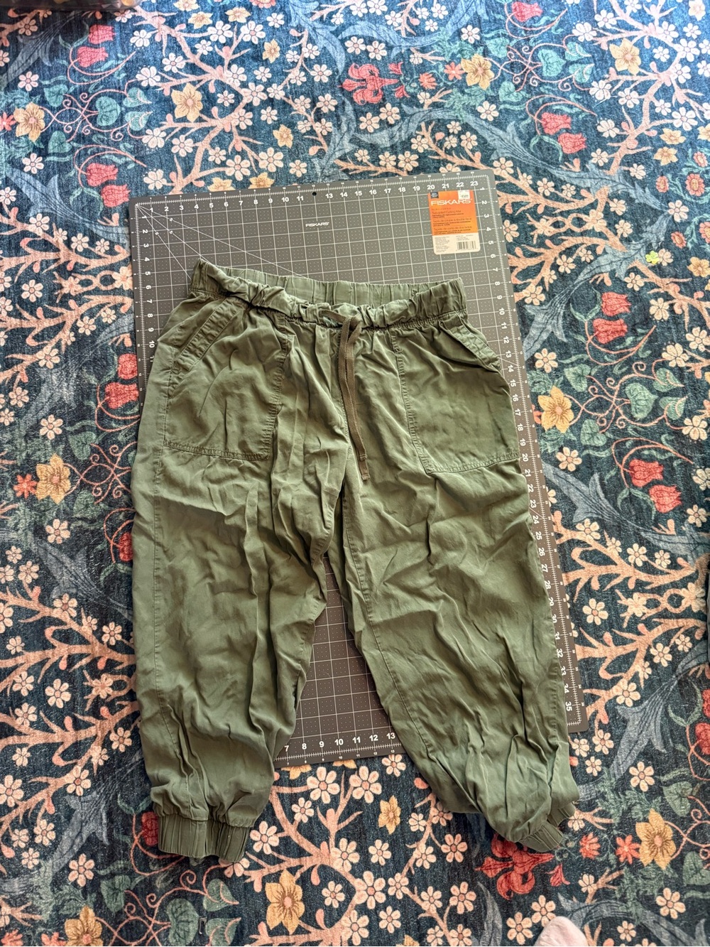 Army green joggers
